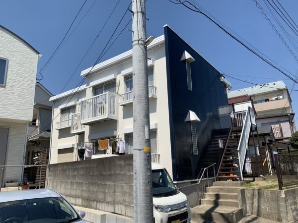 藤沢市Mアパートで外壁塗装屋根塗装